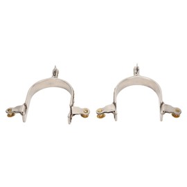 1 Pair Horse Spurs Stainless Steel Cowboys Spurs Men Women Horse Boot Spurs with Rotatable Gear for Equestrian spurs for boots women spurs for cowboy boots women Sport e tempo libero