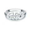 Trilani Women's Ring 925 Sterling Silver with Brilliant Cut Zirconia,