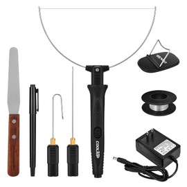 Cooltop Hot Wire Foam Cutter kit, 18W Styrofoam Knife Cutter Electric Hot Wire Foam Cutting Tool, Heated Foam Carving Knife Kit with Cleaning Pen for Foam Board, Pearl Cotton, EPP, KT Board, EPS