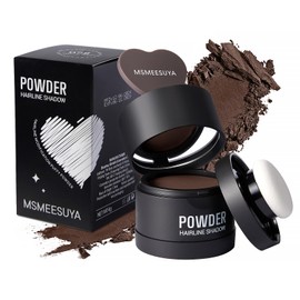 MSMEESUYA Hairline Powder Instantly, Fill In Fine or Root Touch up powder,Thinning Hair Instantly Thicker Touch Up for Windproof&Sweatproof, Darkroot touch up for Men & Women (MEDIUM BROWN丨0.14Ounce)