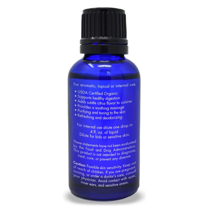 Organic, Lemongrass Essential Oil, Food Grade, Edible – 100% Pure,