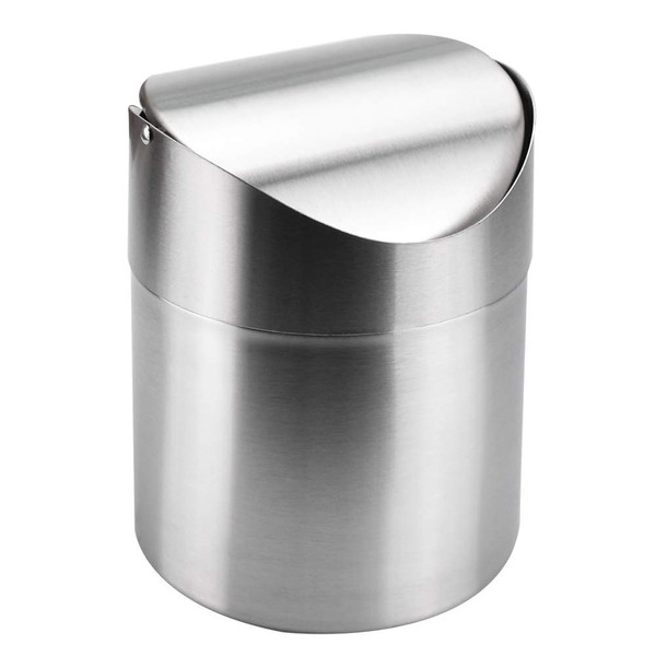 CODIRATO Mini Desktop Bin with Lid, Trash Can Small Desk