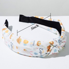 RUIOMII 4 Packs Easter Headbands for Women and Girls Bunny Headband Easter Hair Accessories