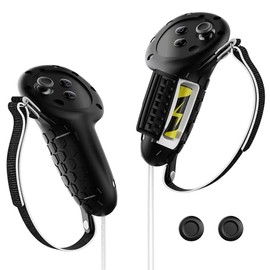 APEXINNO Upgraded Controller Grips Cover Compatible with Meta Quest 3/3S,Silicone Non-Slip Grip Cover Made for Meta/Oculus Quest 3/3S Accessories with Battery Opening