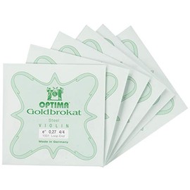 Gold Bra Cut Violin E-Line 0.27 Loop Ends (Set of 6)