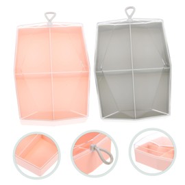 Outanaya 2pcs Makeup Sponge Holder Portable Case for Makeup Moisture Storage Box Compact Beauty Organizer for Home Travel Use