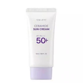 Chamzone 참존 톤업핏 세라마이드 선크림(SPF50+ PA++++) 유무기차 50ml, 1개 Charmon Ton Up Fit Ceramide Sunscreen (SPF50+ PA++++) 50ml, 1pcs
