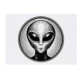 'Alien' Temporary Tattoo - Water Resistant, Skin-Safe, Non-Toxic Transfer (TO00070187)