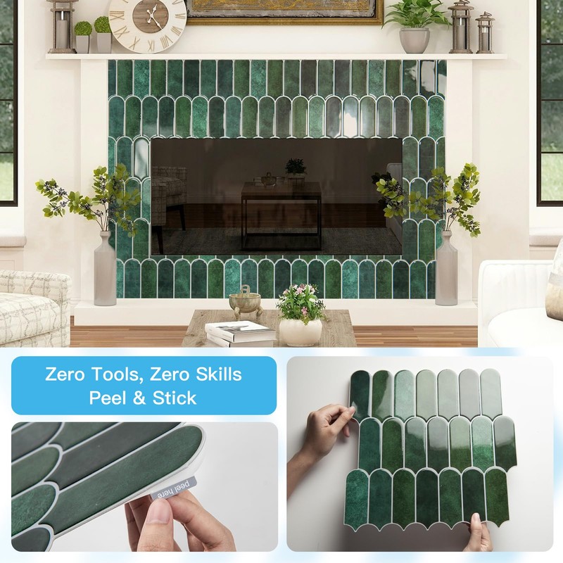 Art3d 12 x 12 Inch Heavy-Duty Peel and Stick Backsplash,