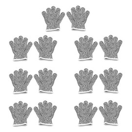 XKMT- In/Outdoor Children Kid (Size XXS x 7set) Cut-Resistant Gloves Level 5 Protection Stretch Safety Cutting Gloves In/Outdoor Kitchen Work Grade [P/N: ET-TOOL032-XXS X7-GRAY ]