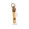LABRIMP Portable Copper Whistle Keychain Loud Camping Whistle for Hiking