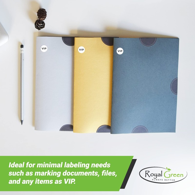 Labels Green 13mm Round Stickers - 1/2" Glue Dots 1080