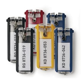 DURABLE Key Tags, Assorted Colors - 6 Pack, 195700