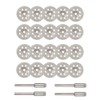 Saipor 20pcs 22mm Diamond Cutting Wheel Off Discs with 4
