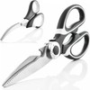 EVERNOOK Kitchen Shears Seafood Scissors Sharp Stainless Steel (Pack Of