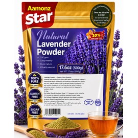 WOTIHA Culinary Grade Lavender Powder (17.6 oz) - 100% Pure Ultra-Fine Lavender Flower Powder for Baking, Tea & Lattes - Edible Aromatic Herb for Soap Making & DIY Beauty - 500g