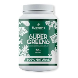 NUTRESANA Super Greens | Mezcla de Verduras con Linaza | Fibra y Antioxidantes | Apoyo Digestivo y Bienestar Diario | 30 Servicios 450 g