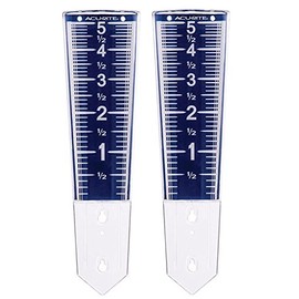 AcuRite Magnifying Rain Gauge 00850W4 (2 Pack) with Mounting Screws