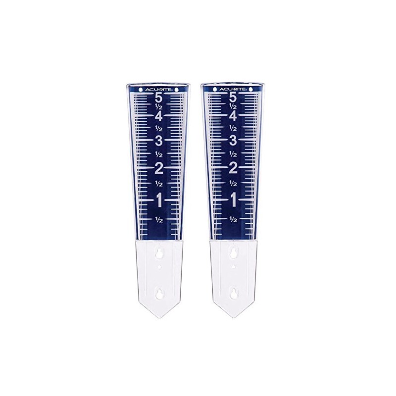 AcuRite Magnifying Rain Gauge 00850W4 (2 Pack) with Mounting Screws