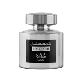 Lattafa Confidential Platinum Eau De Parfum Spray (Unisex) 3.4 oz