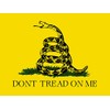 StickerTalk Gadsden Flag Vinyl Sticker, 12 inches by 9 inches