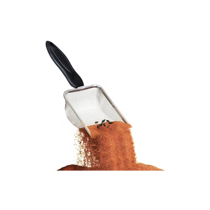 SunGrow Plastic Scoop for Cats, Second Scooper, Black (10.8" x