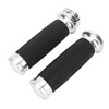 1Pair Universal Motorcycle 25mm Handgrip Aluminum+Rubber Anti Slip Handlebar Grip