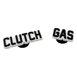 Boostnatics Clutch Gas Shoe Charms (Black Text)