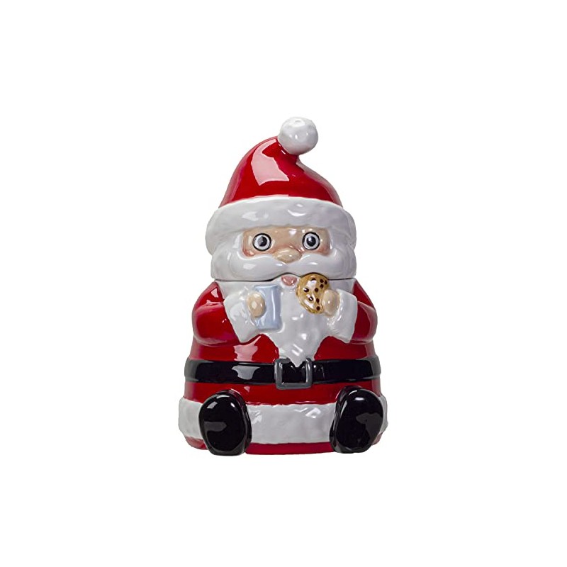 Pacific Giftware Xmas Christmas Santa Ceramic Cookie Jar