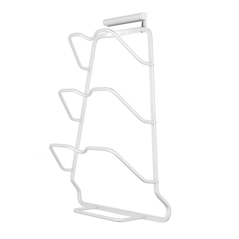 Pot Lid Organizer 30kg Load 3 Lid Capacity S Shaped