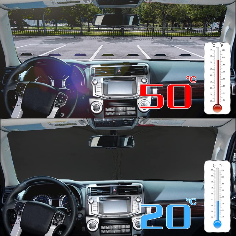 D-Lumina Windshield Sunshade - Compatible with Ford Ranger 2019 2020