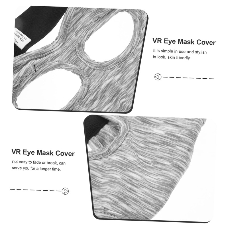 WOONEKY Vr Eye Mask Cover Washable Elastic Padding for Vr