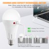Vitnucrol 4 Pack Rechargeable Light Bulbs with Remote, E26 Wireless