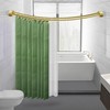 Utopia Alley Rustproof Wall Mounted Aluminum Double Curved Shower Curtain
