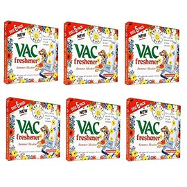 FIND A SPARE 36 Pack Vac Fresheners Summer Meadow Extra Strenght For Pet Lovers Pack of 6 Boxes With 6 Disc Each