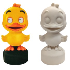 Paint Your Own Garden Duck Craft Kit – Resin Duck Ornament with 6 Paint Pots & Paintbrush – Arts & Crafts DIY Painting Activity Set for Home or Garden Display – Fun Gift Idea for Children Aged 5+