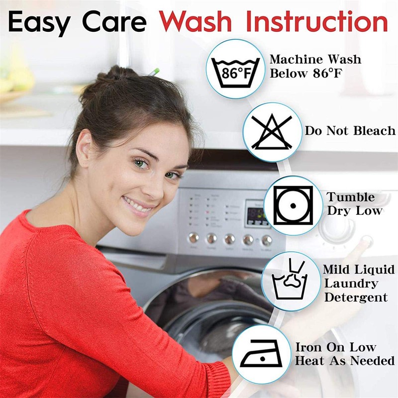 MIUCO Ombre Linen Curtains 63 Inch Length for Bedroom Living