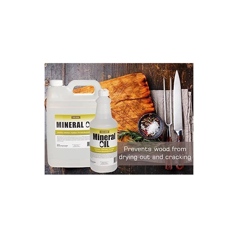 Premium 100% Pure Food Grade Mineral Oil USP, 1 Quart