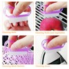 eROOSY Pack of 4 Nail Brush, Nail Cleaning Brush, Plastic