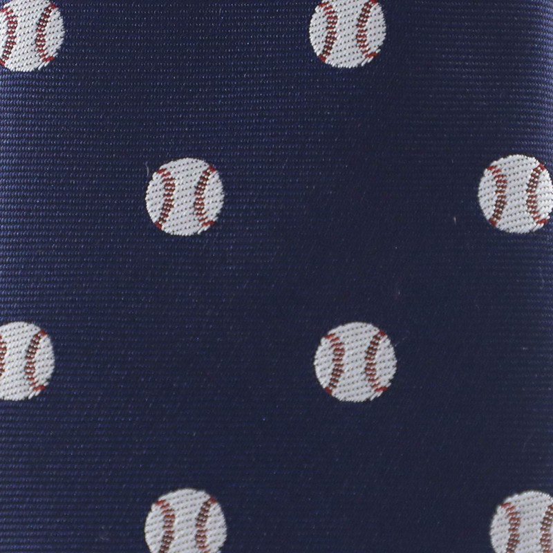 MENDEPOT - Corbata de béisbol con caja de color blanco