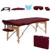 VIRRMO Portable Massage Table with Neck Stretcher, 84 inch Adjustable