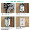 30 PCS BE1-2 Electrical Outlet Box Extender with 60 PCS