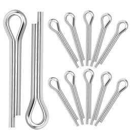 Qrity Pack of 20 Stainless Steel Cotter Pins, M3 x 16 mm Spring Cotter Pins, Safety Cotter Pins, Spring Cotter Pin Clips for Agriculture, Industry, Construction