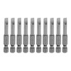 sourcing map 10pcs SL5 Magnetic Slotted Screwdriver Bits 5mm S2