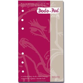 Dodo Pad Filofax-Compatible 2019 Personal Organiser Refill Diary - Week to View Calendar Year: Diary-Doodle-Message-Engagement-Organiser with room for up to 5 people's appointments/activities