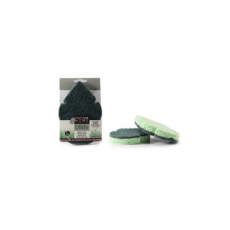 Martini Spa Utility Scouring Sponges 2 Cellulose with Strong Fibre