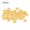 HARFINGTON Screw Cap Covers, 40pcs 17x4mm Plastic Screw Decoration Cover