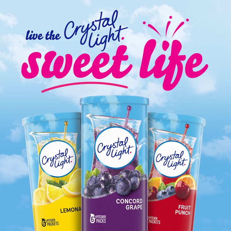 Crystal Light Concord Grape Artificially Flavored Powdered Drink Mix, 6