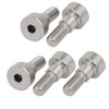 uxcell 5pcs 304 Stainless Steel Hex Socket Shoulder Bolt 6mm Shoulder Dia 5mm Shoulder Length M5 Thread