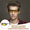 3 Pack Driving Glasses, Retro Wrap Around Glasses,Reduce Harsh Headlight